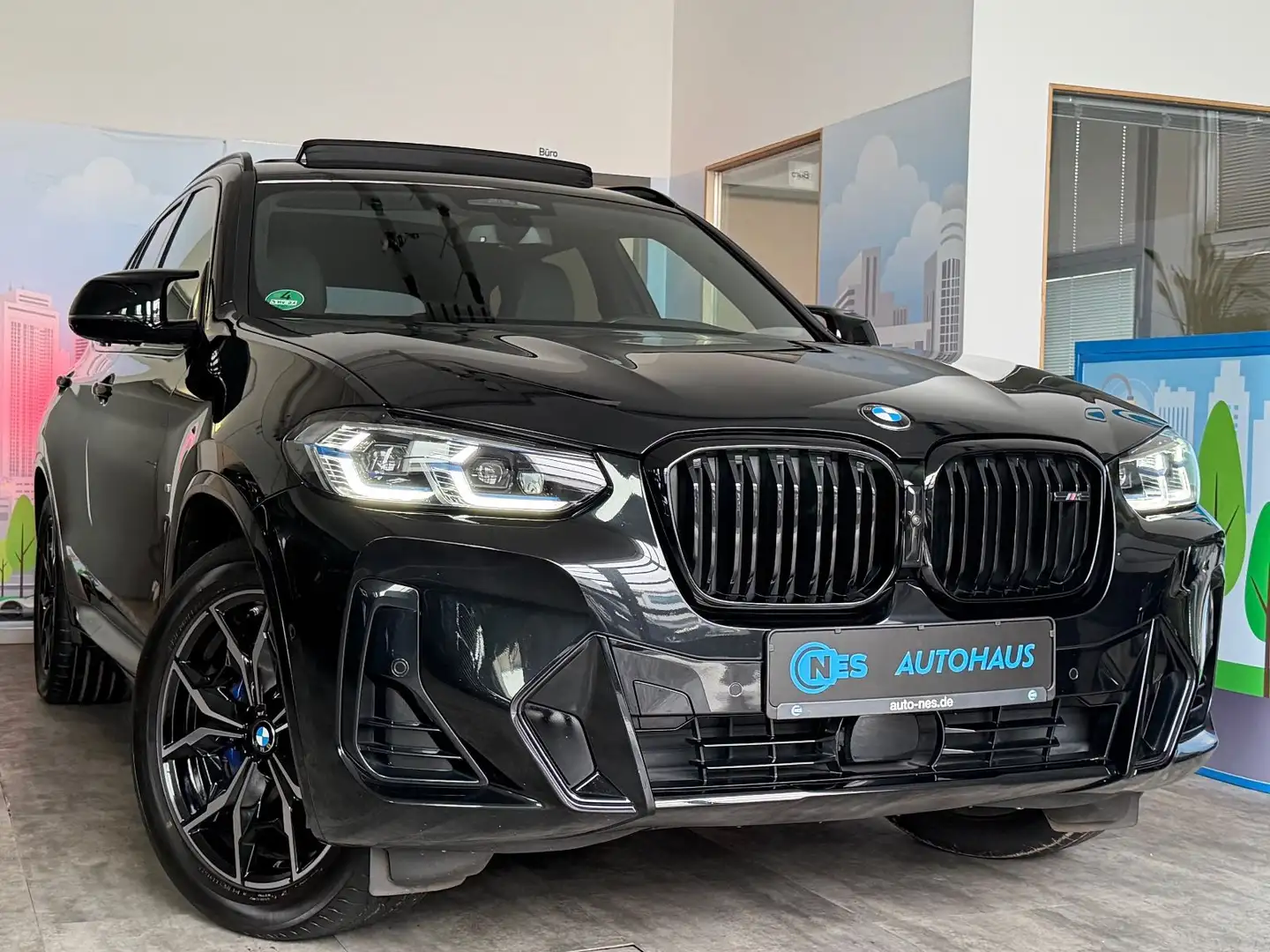 BMW X3 M dA*PANO*LASER*360°*KEY*HUD*WEBASTO*MEMORY* Noir - 2