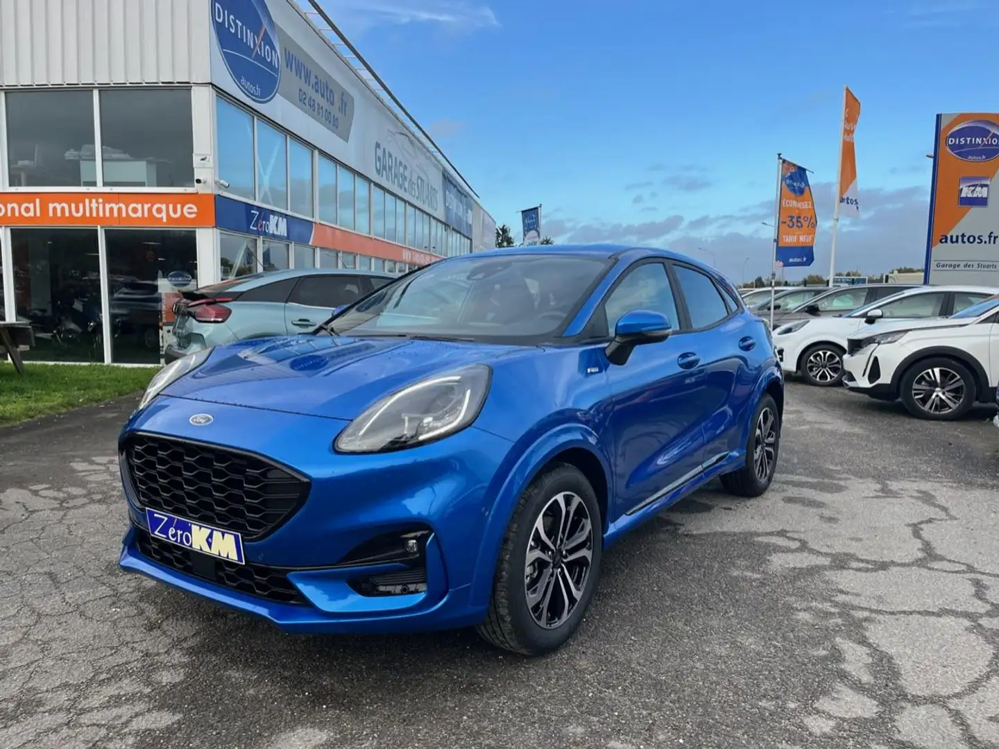 Ford Puma 1.0 mHEV - 125 S\u0026S  ST Line + Pack Hivers Bleu - 1