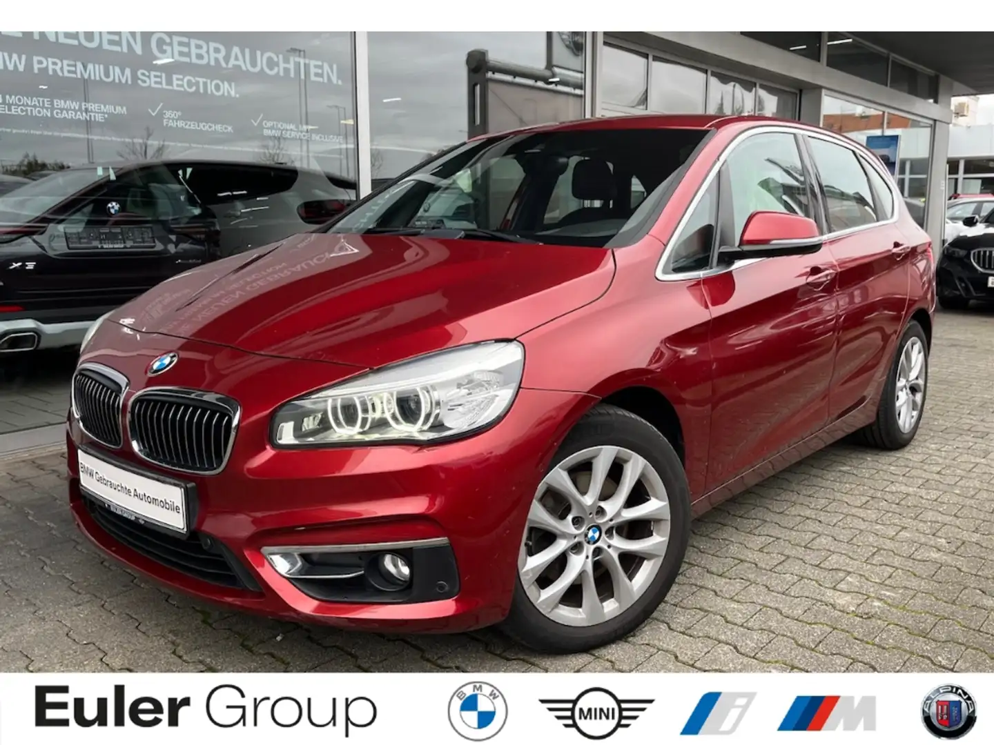 BMW 218 Active Tourer i Navi Leder LED PDC ParkAss El. Hec Rouge - 1