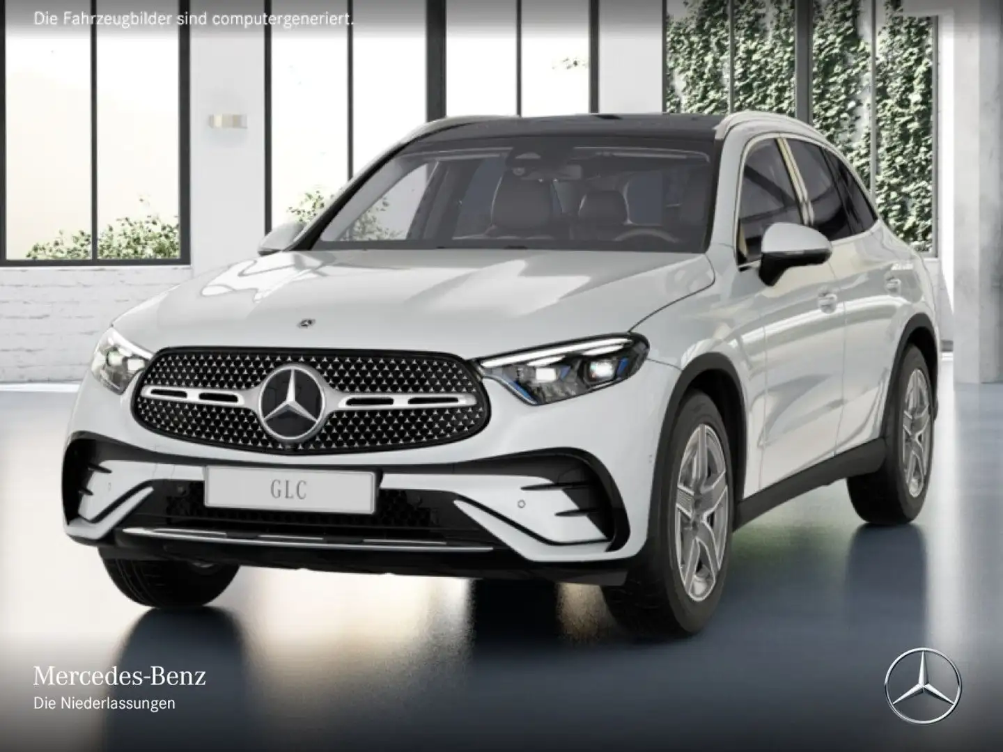 Mercedes-Benz GLC 220 d 4M AMG+PANO+360+AHK+BURMESTER+TOTW+9G Weiß - 2