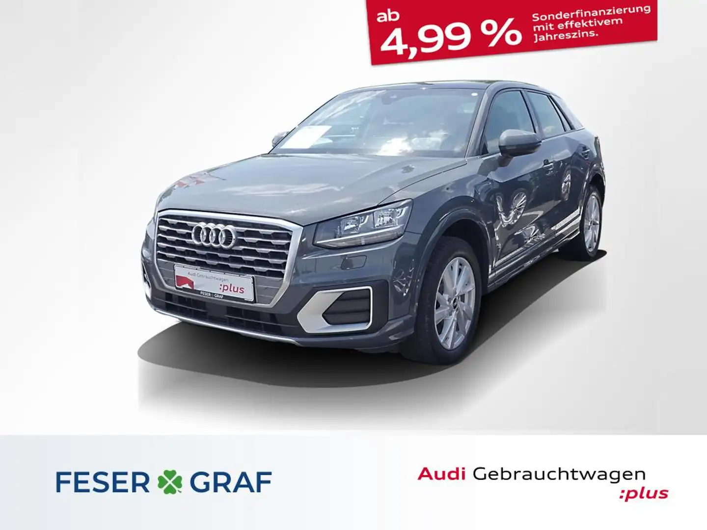 Audi Q2 35 TDI Sport S tronic AHK Navi Pano PDC 17" Grau - 1