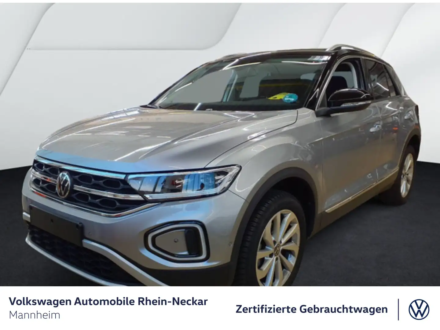 Volkswagen T-Roc 1.5 TSI Style DSG Navi AHK LED uvm Silber - 2