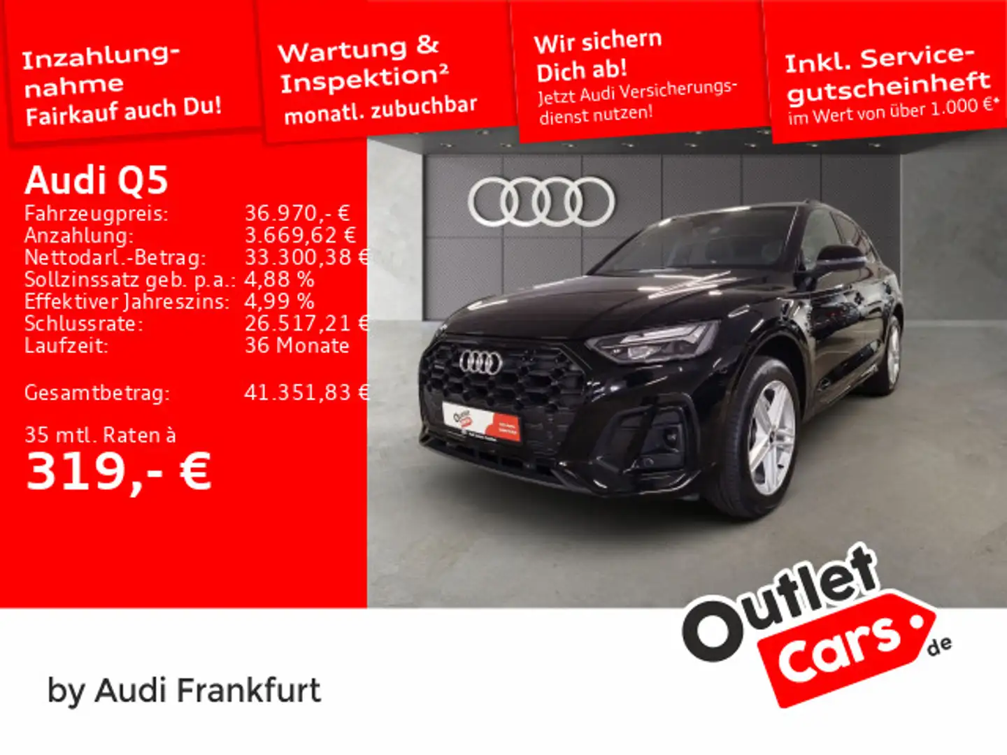Audi Q5 40 TDI quattro S tronic S line LED AHK DAB Te Zwart - 1