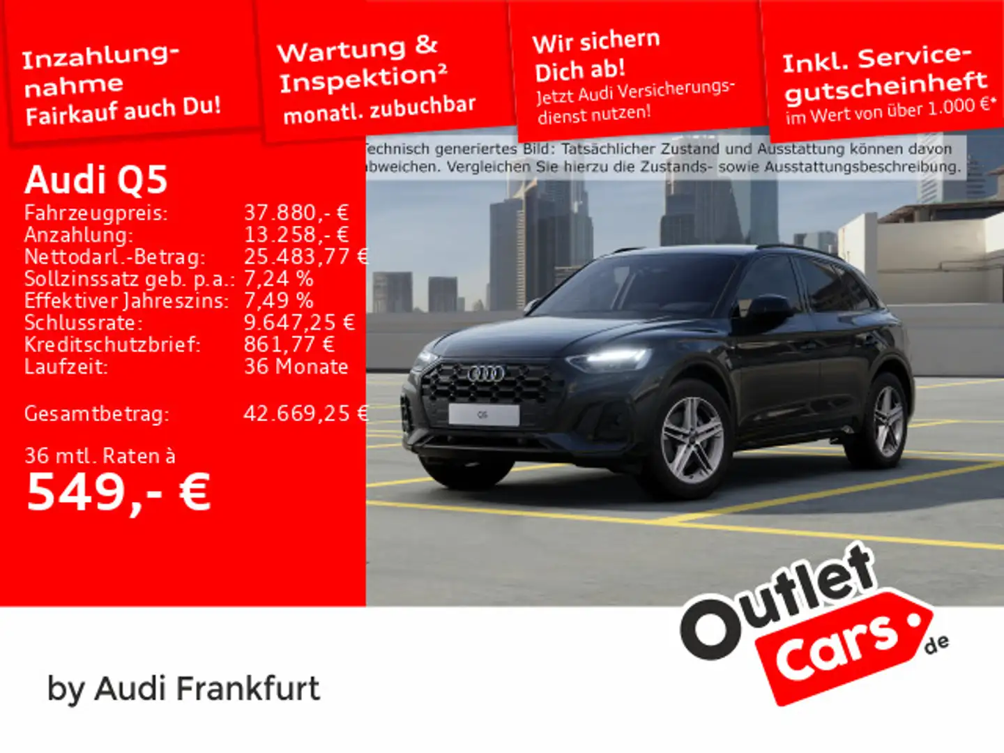 Audi Q5 40 TDI quattro S tronic S line LED AHK DAB Te Schwarz - 1