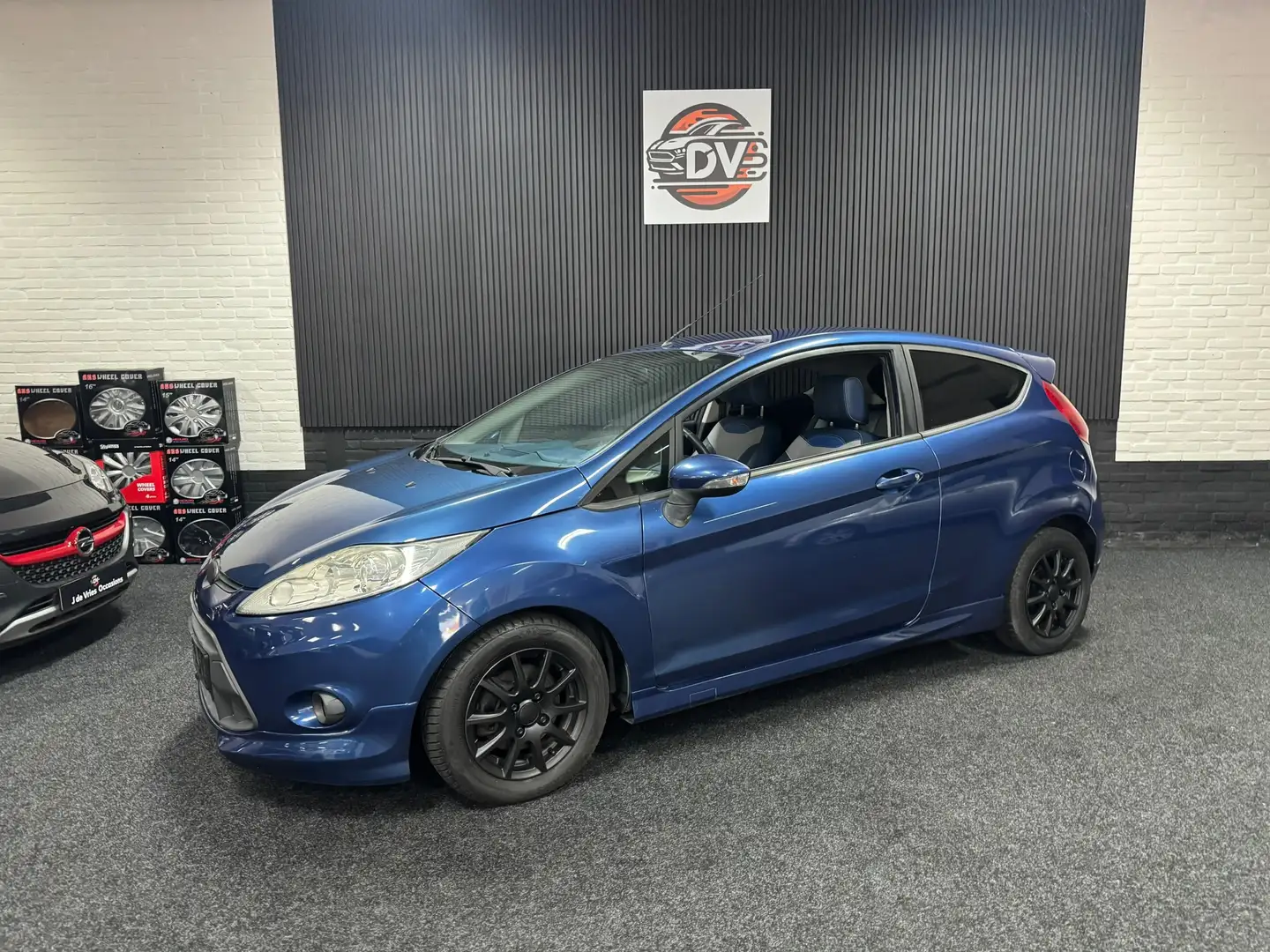 Ford Fiesta 1.4 ST LINE, LEDER, CLIMAT,ELEK PAKKET,NW APK Bleu - 1