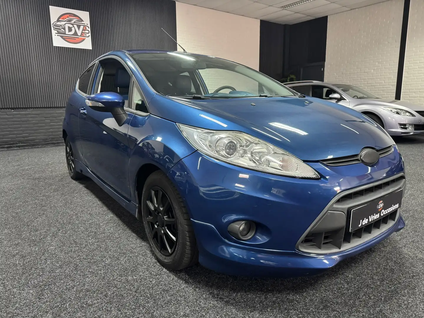 Ford Fiesta 1.4 ST LINE, LEDER, CLIMAT,ELEK PAKKET,NW APK Bleu - 2
