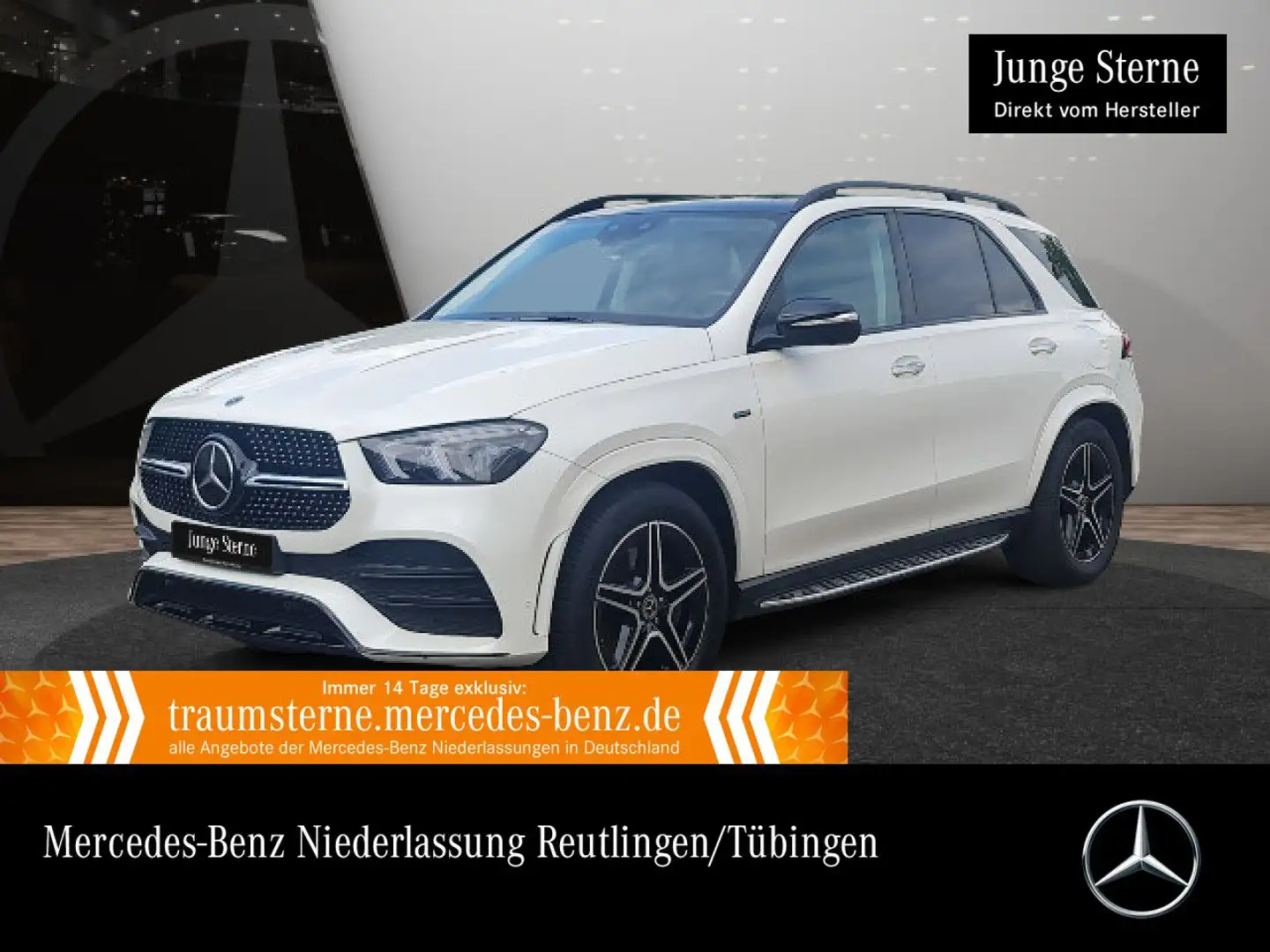 Mercedes-Benz GLE 350 e 4M AMG+NIGHT+PANO+360+AHK+MULTIBEAM+20" Weiß - 1
