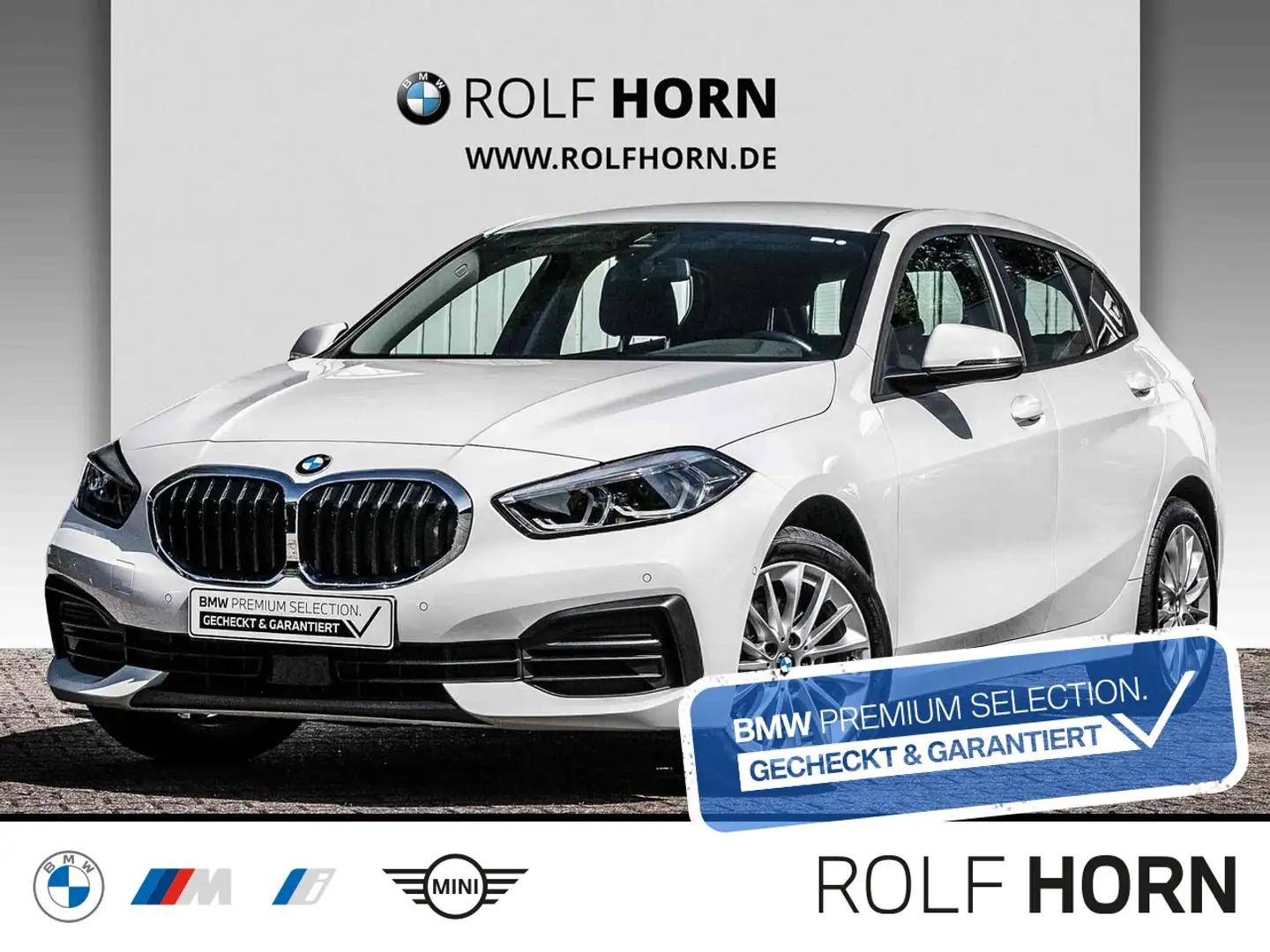 BMW 118 i Advantage Aut. Sitzhzg RKam Navi LED Tempmt Wit - 1