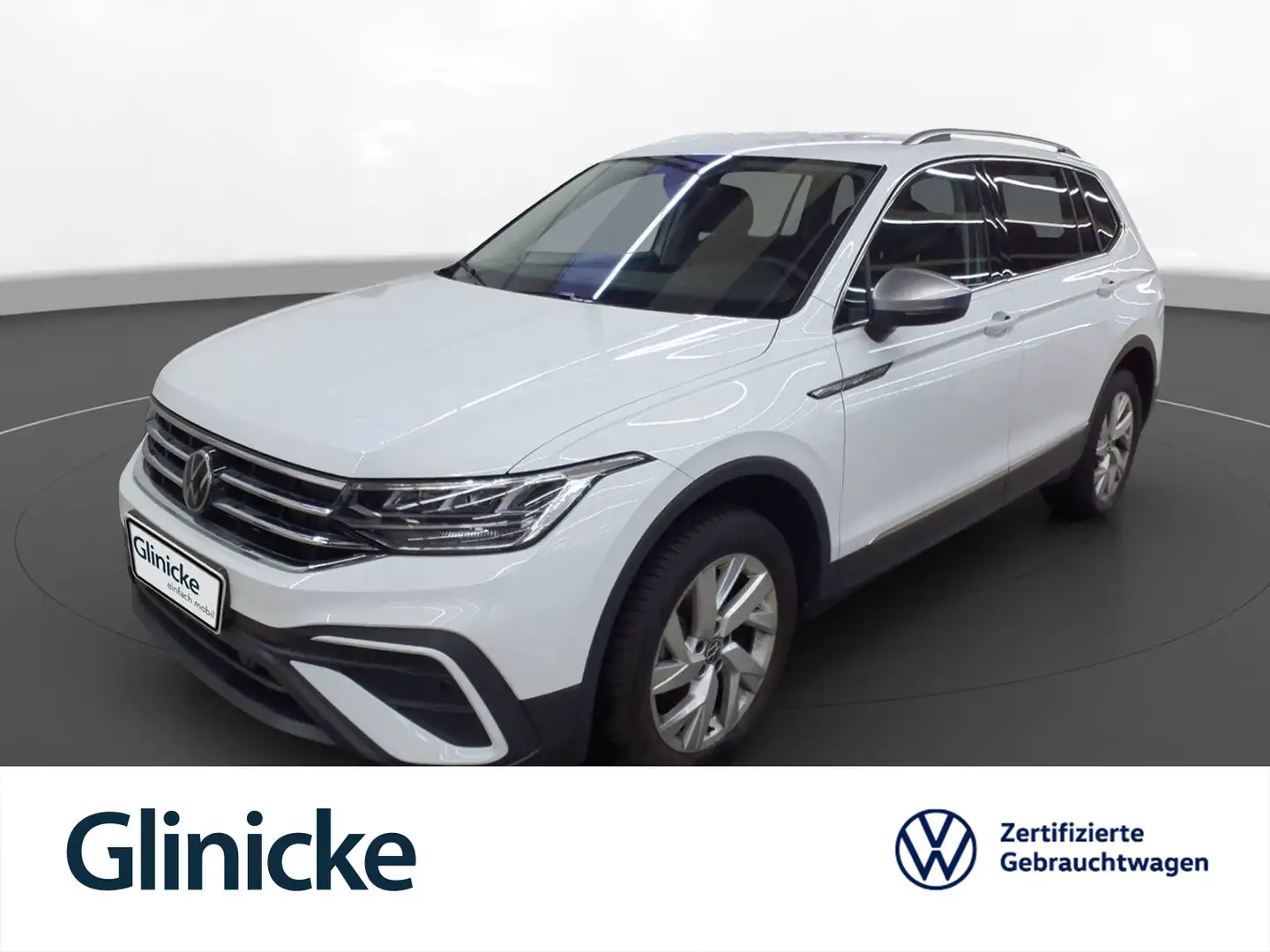 Volkswagen Tiguan Allspace 2.0 TDI DSG Navi AHK Kamera SiHz Weiß - 1
