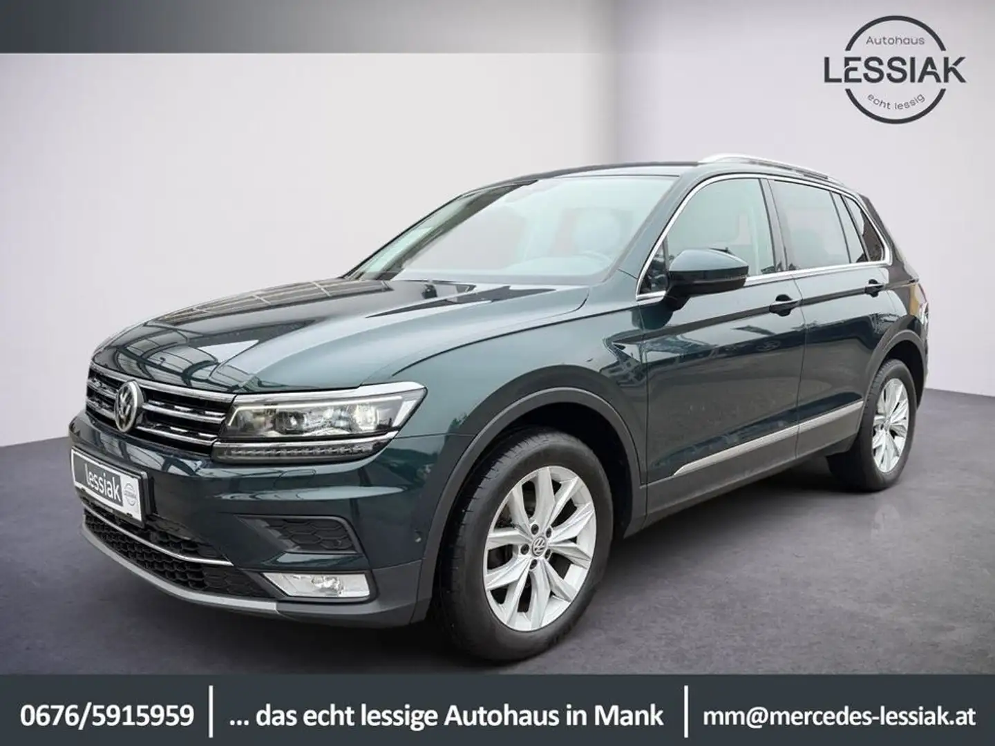 Volkswagen Tiguan 2,0 TDI 4Motion Highline Grün - 1