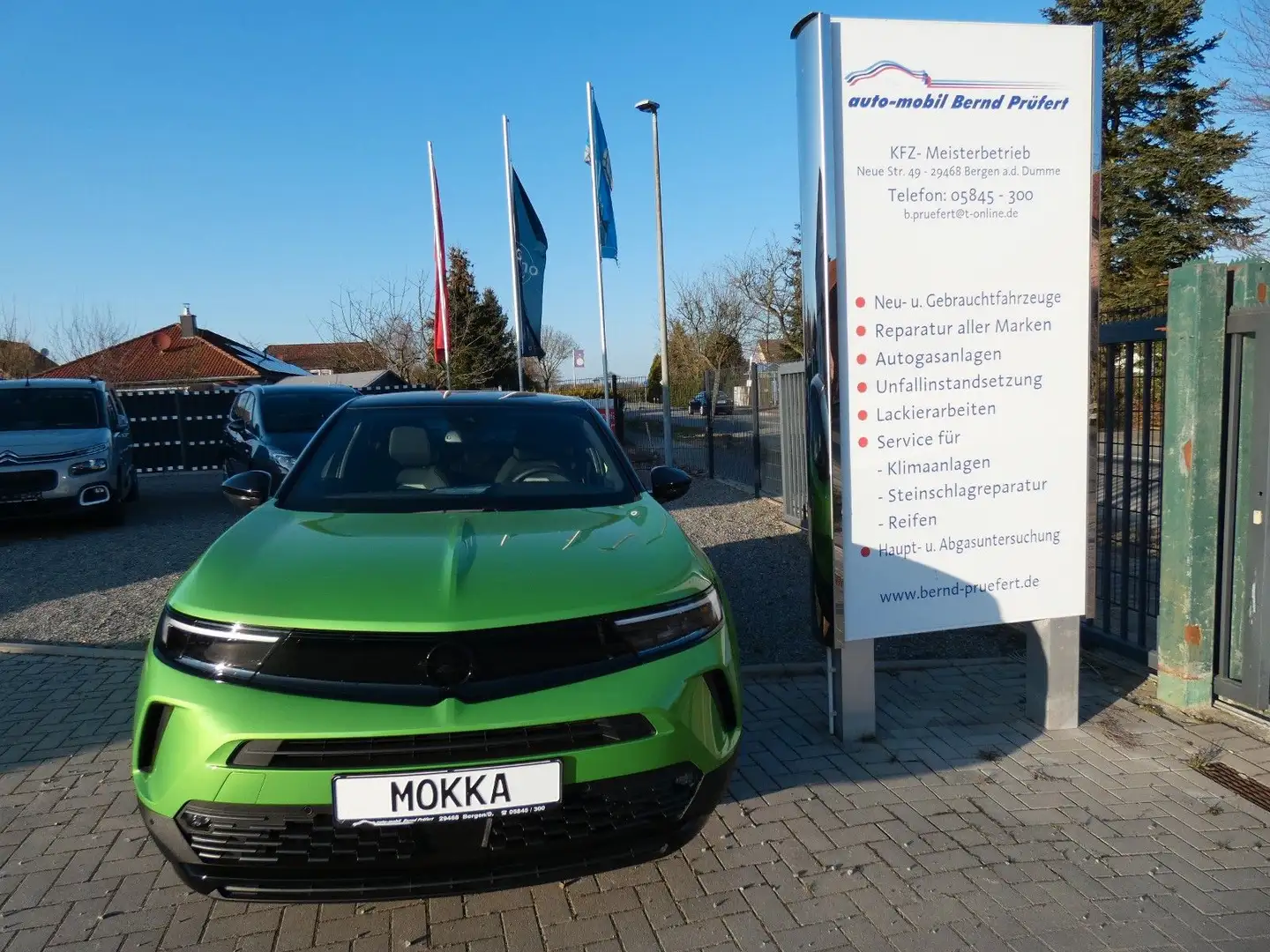 Opel Mokka GS Klima LHZ SHZ PDC Kam. Navi AHK Alcant. Grün - 1