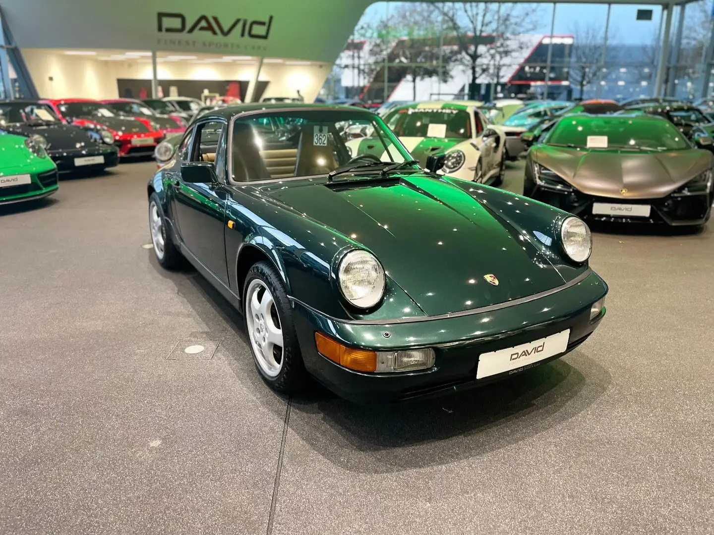 Porsche 964 C4 *Schalter*Historie*Scheckheftgepflegt Grün - 1