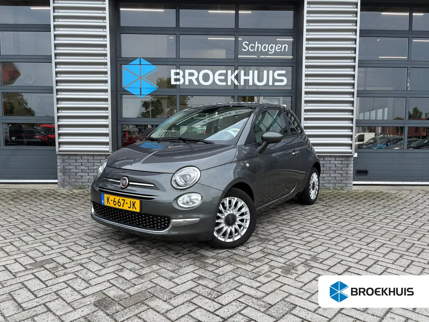 Fiat 500 1.0 Hybrid Lounge | Apple Carplay/Android Auto|tel Gris - 1
