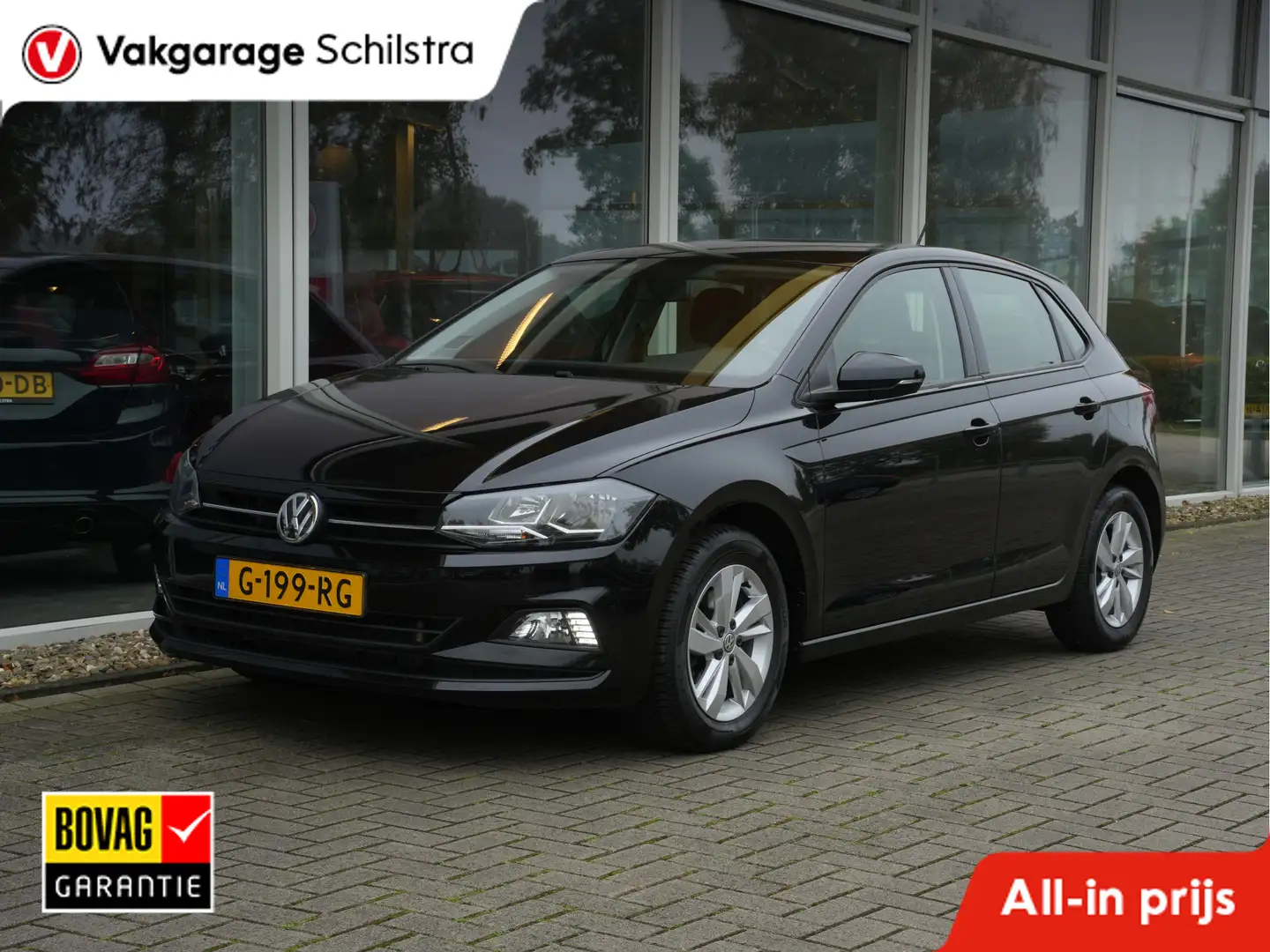 Volkswagen Polo 1.0 TSI Comfortline | Navigatie | Trekhaak | DAB | Noir - 1