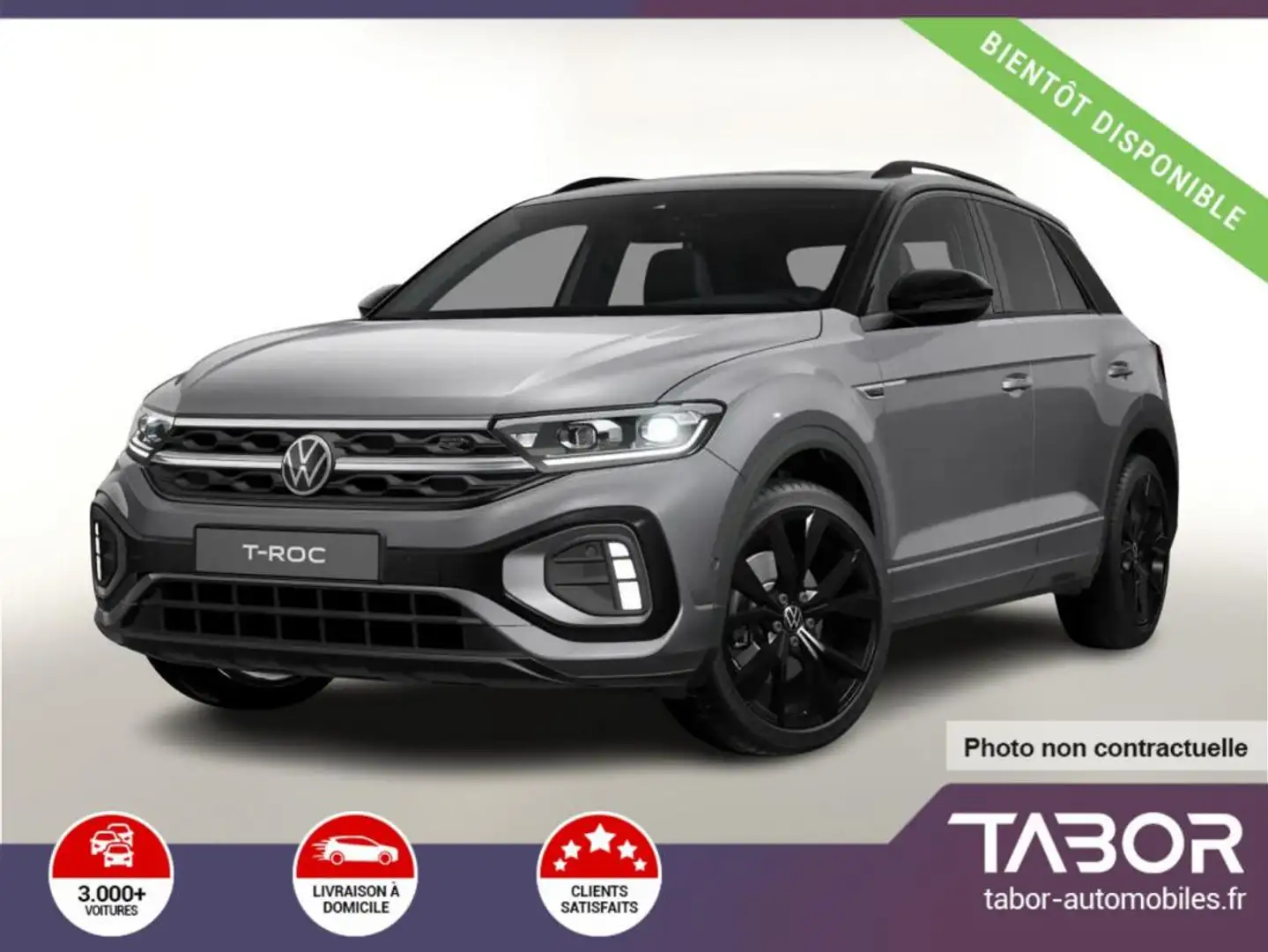 Volkswagen T-Roc 1.5 TSI 150 DSG R-Line Pano Gris - 1