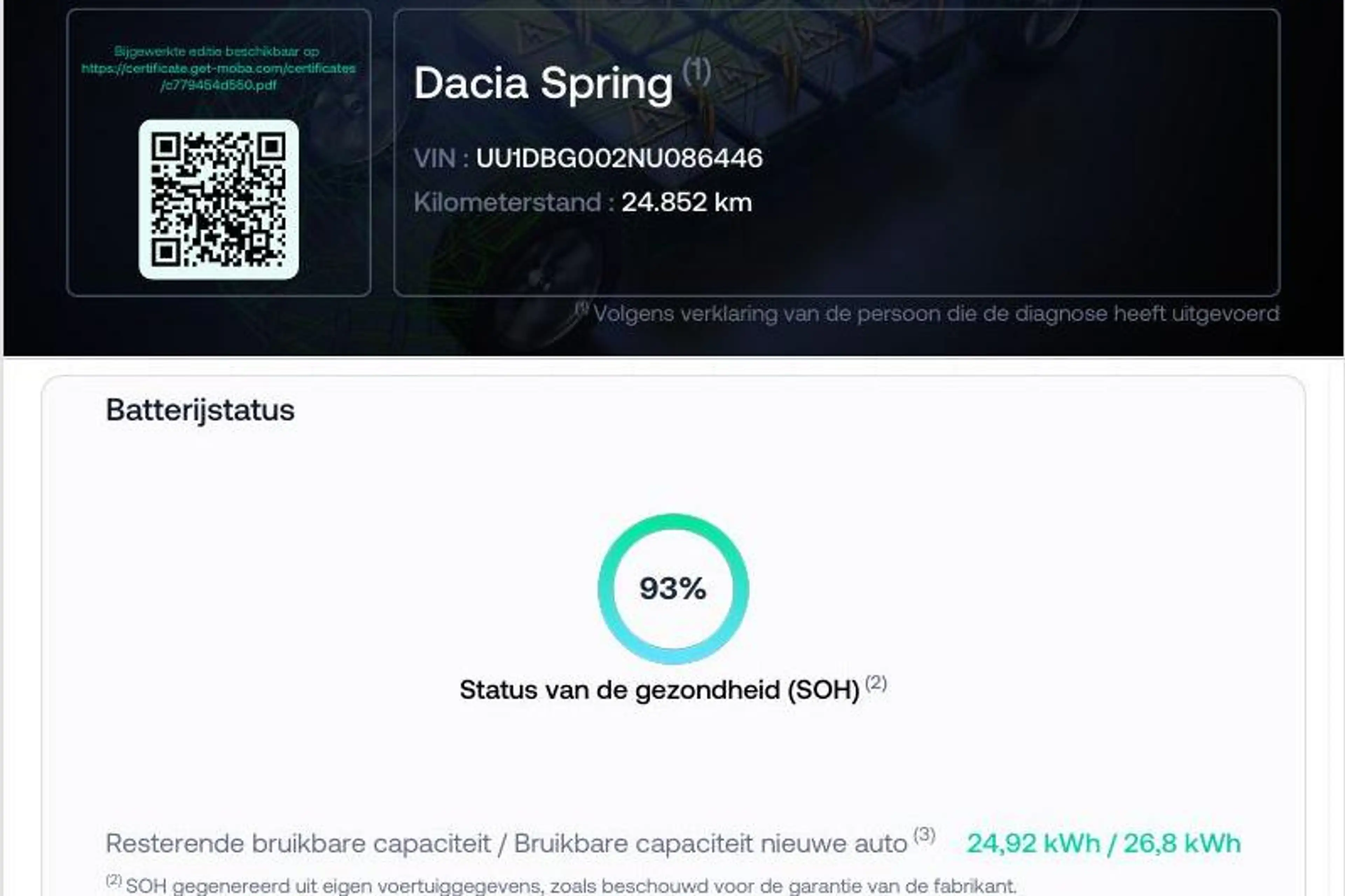 Dacia Spring Expression 27 kWh, Leder, Rijklaarprijs, SOH 93%, — photo 3