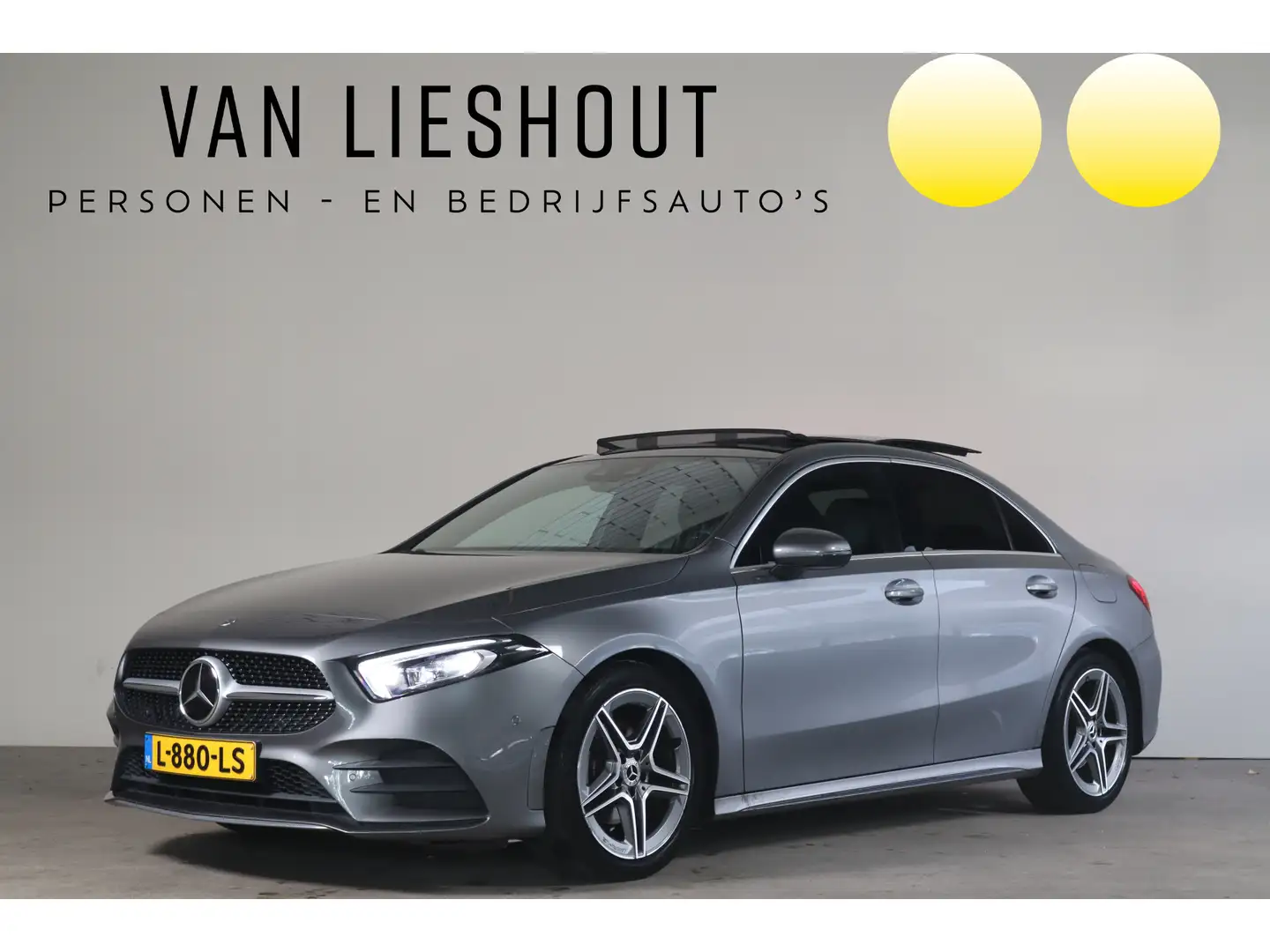 Mercedes-Benz A 200 Business Solution AMG NL- Auto!! Adap.Cruise I Sfe Grijs - 1
