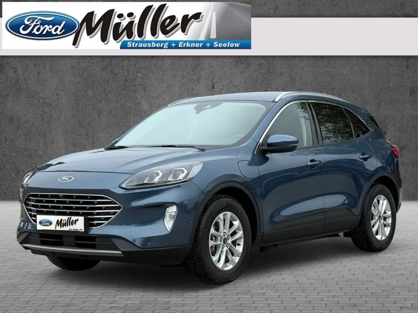 Ford Kuga Plug-In Hybrid 2.5 PHEV Titanium X Bleu - 1