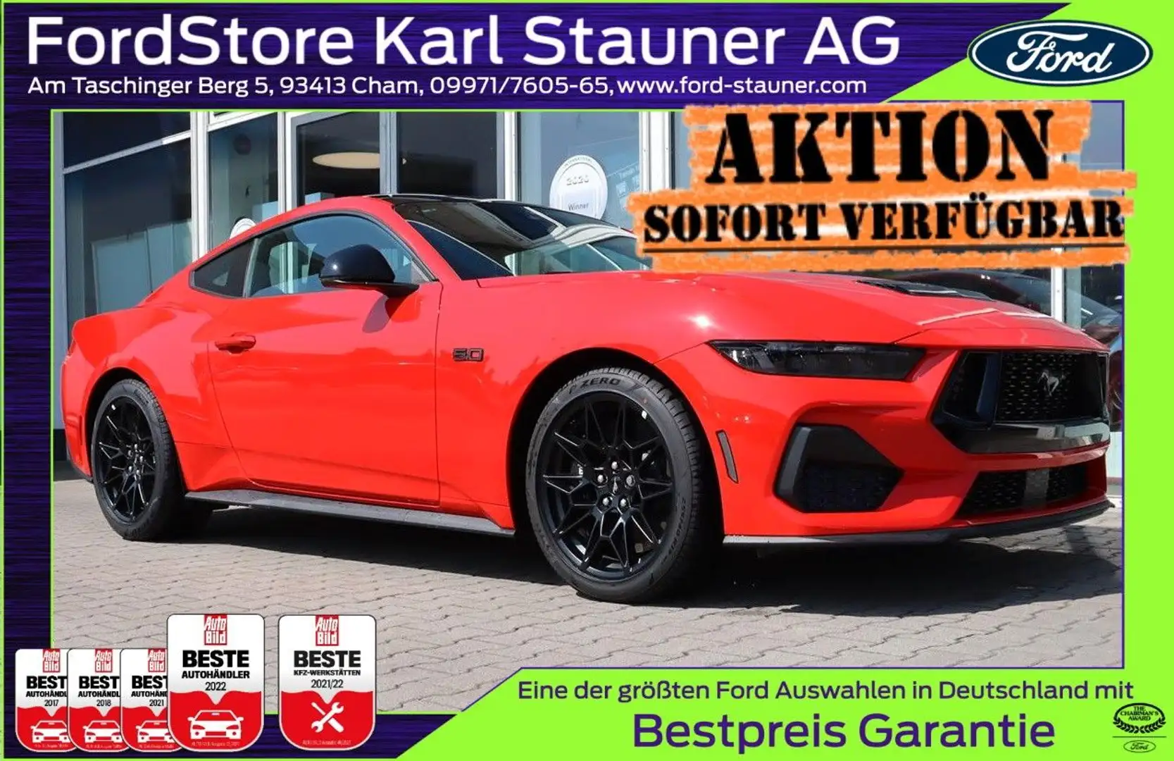 Ford Mustang Fastback GT Styling MagneRide 4,99% FIN* Rot - 1