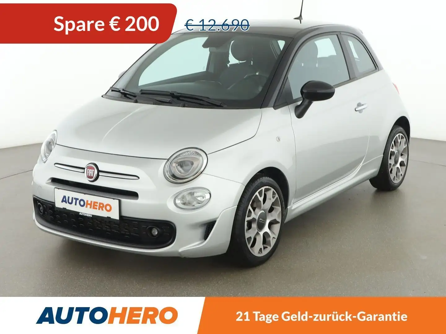 Fiat 500 1.0 Mild-Hybrid Connect *TEMPO*KLIMAAUT*BT* Grau - 1