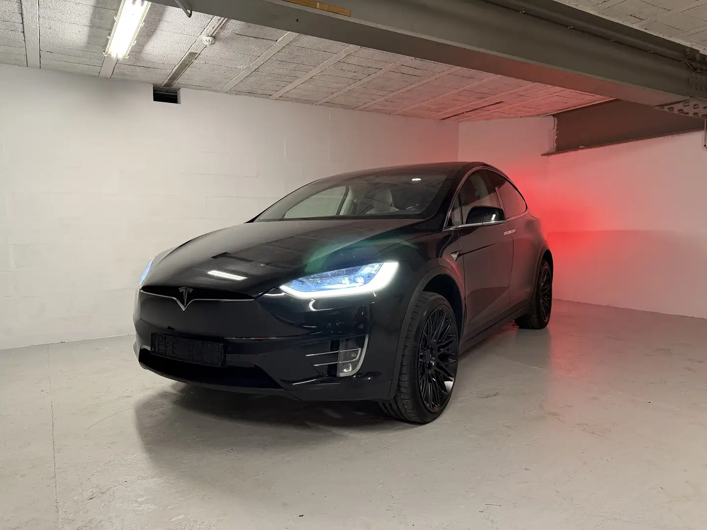 Tesla Model X 100D (100 kWh) * TVA DEDUCTIBLE * SoH 95% ! Zwart - 1