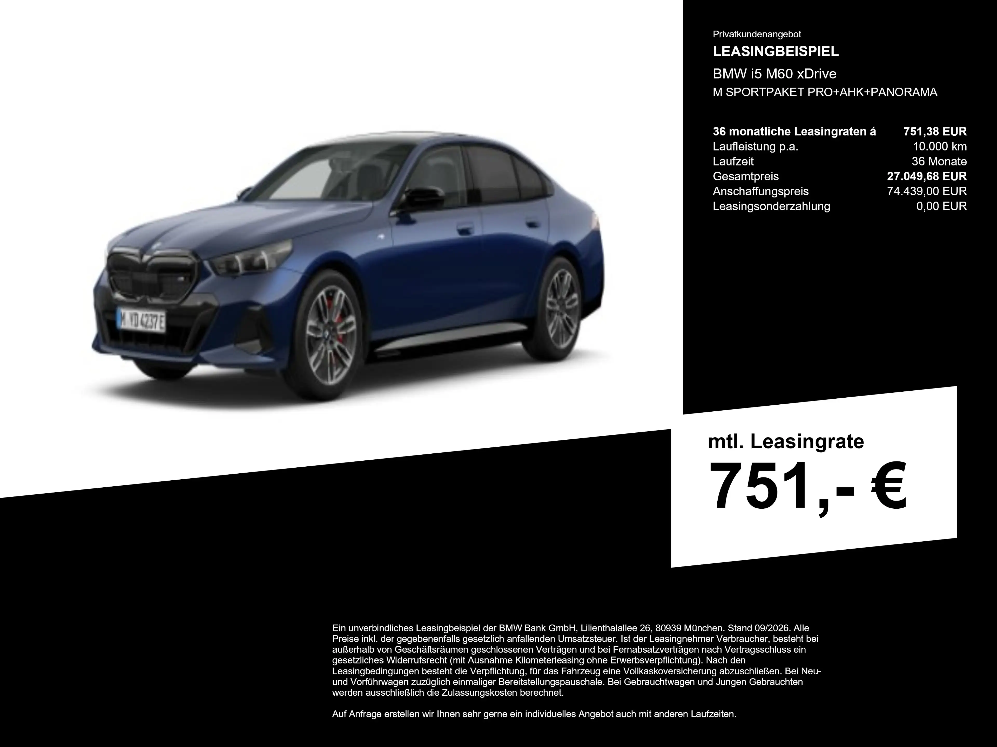 BMW i5 M60 xDrive M SPORTPAKET PRO+AHK+PANORAMA — photo 3