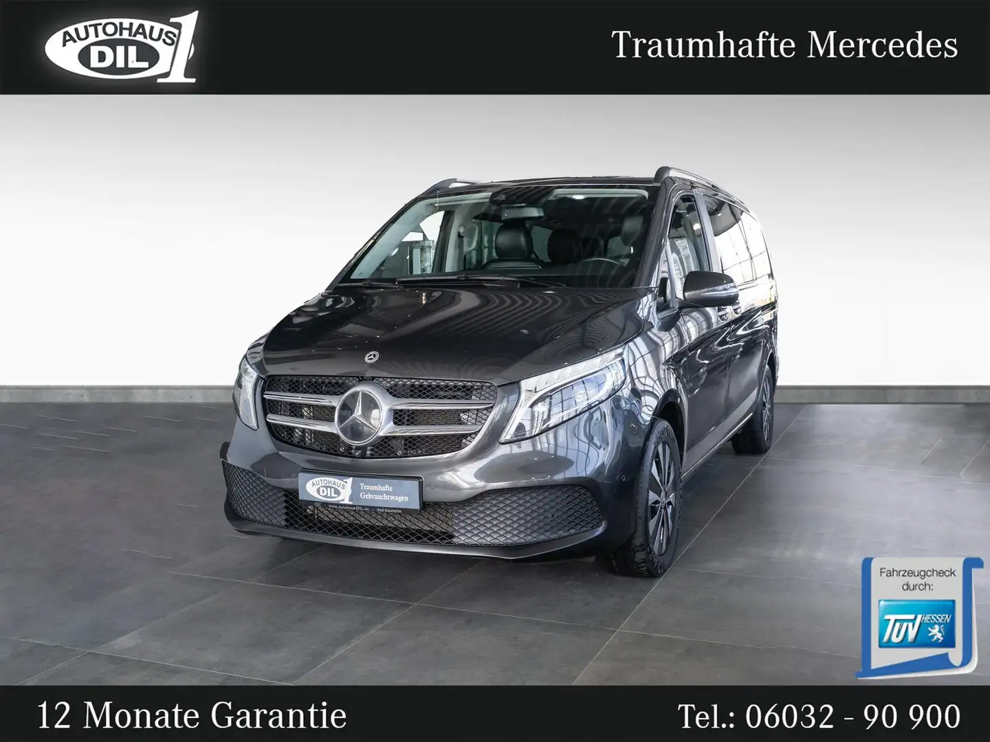 Mercedes-Benz V 300 d *LANG*E -SCHIEBETÜR LI/RE*360°-K*1.HAND* Grau - 2