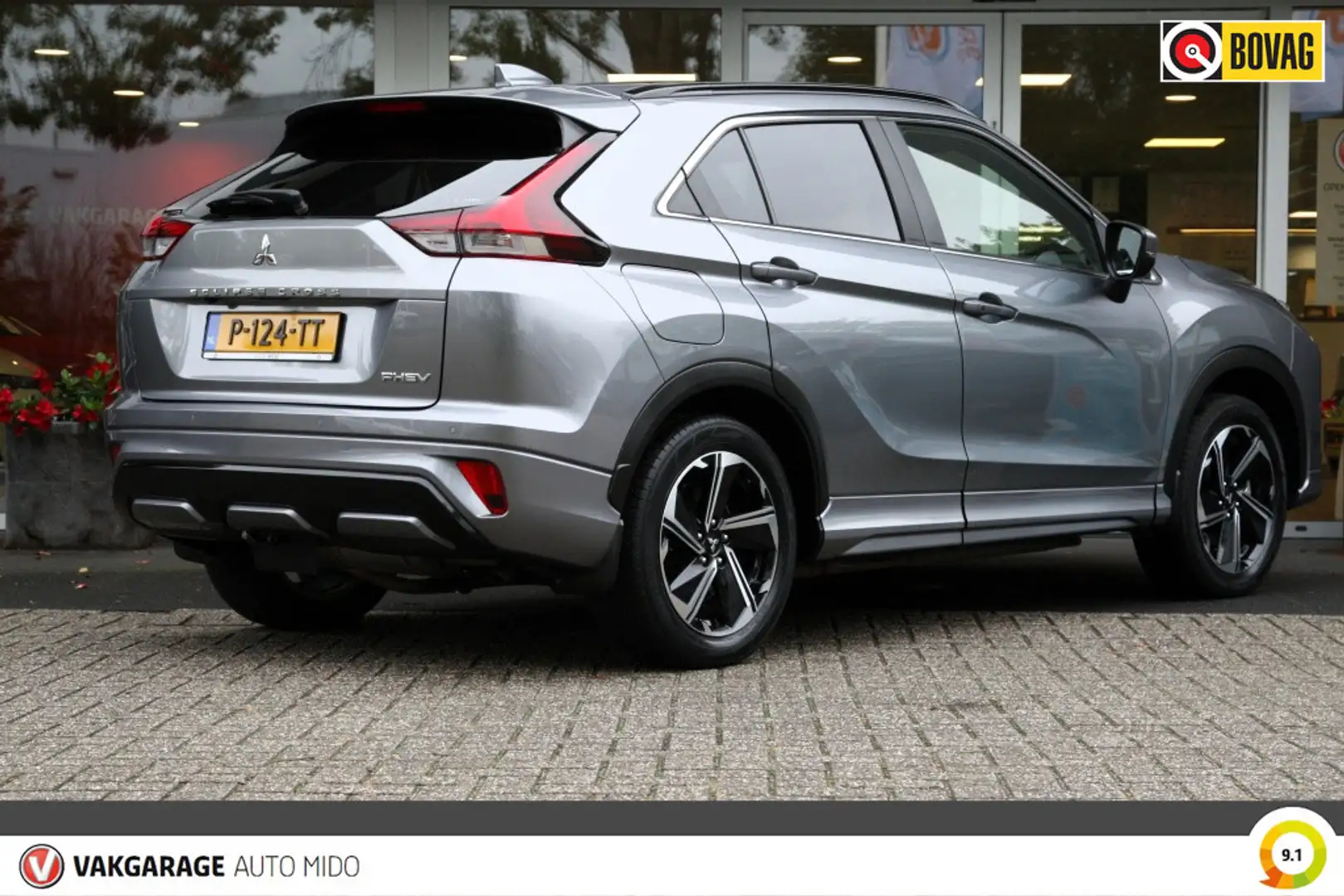 Mitsubishi Eclipse Cross 2.4 PHEV Prestige | Panorama dak | Trekhaak | NLD Gris - 2