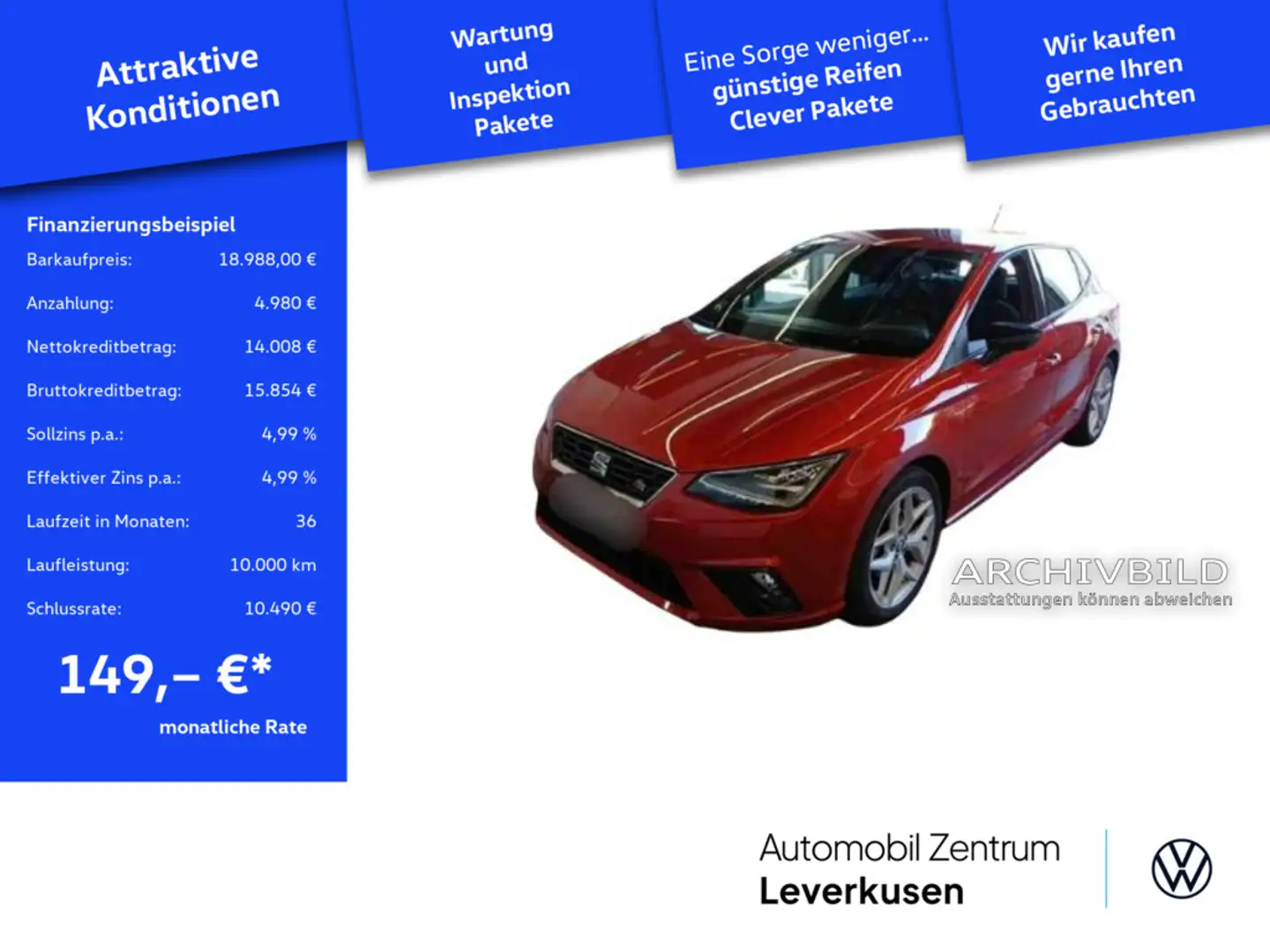 SEAT Ibiza DSG LED VIRT KAM SHZ PDC Schwarz - 1