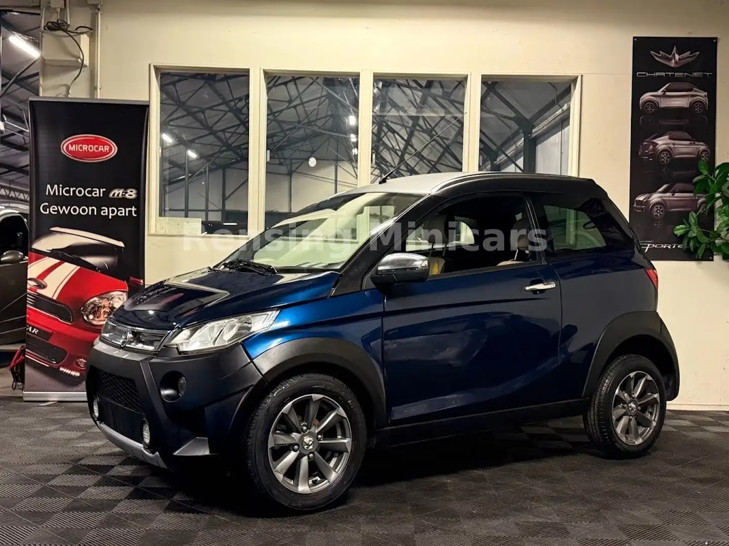 Aixam Crossline S9 XXL Koffer Mopedauto Microcar 45 KM Bleu - 1