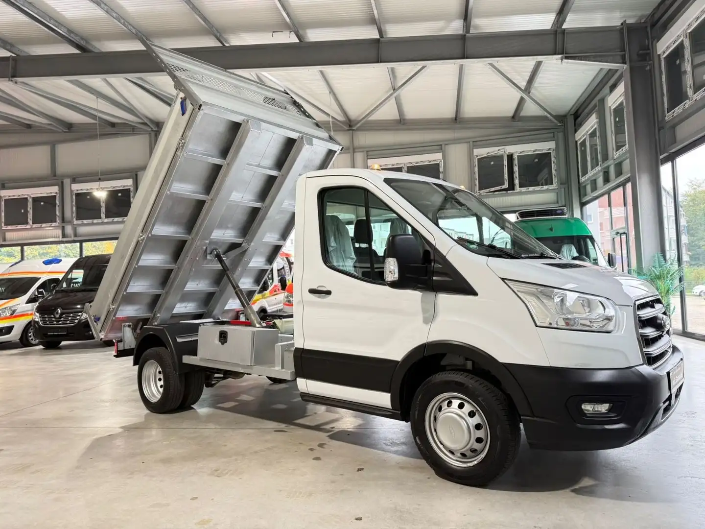 Ford Transit 350 L2*KIPPER*KLIMA*TEMPOMAT*AHK Blanc - 1