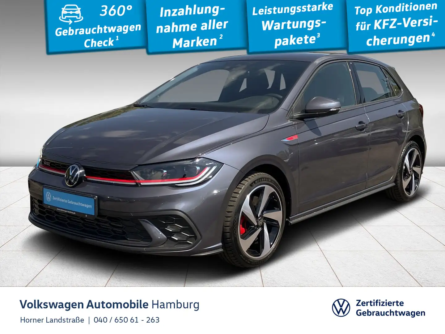 Volkswagen Polo GTI 2.0 TSI DSG Sitzheizung Einparkhilfe Grau - 1