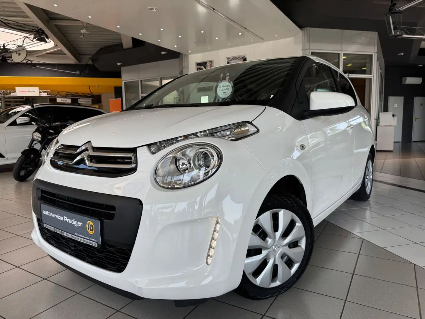 Citroen C1 Feel+NAVI+PDC+TEMPOMAT+SITZHEIZUNG* Blanc - 1