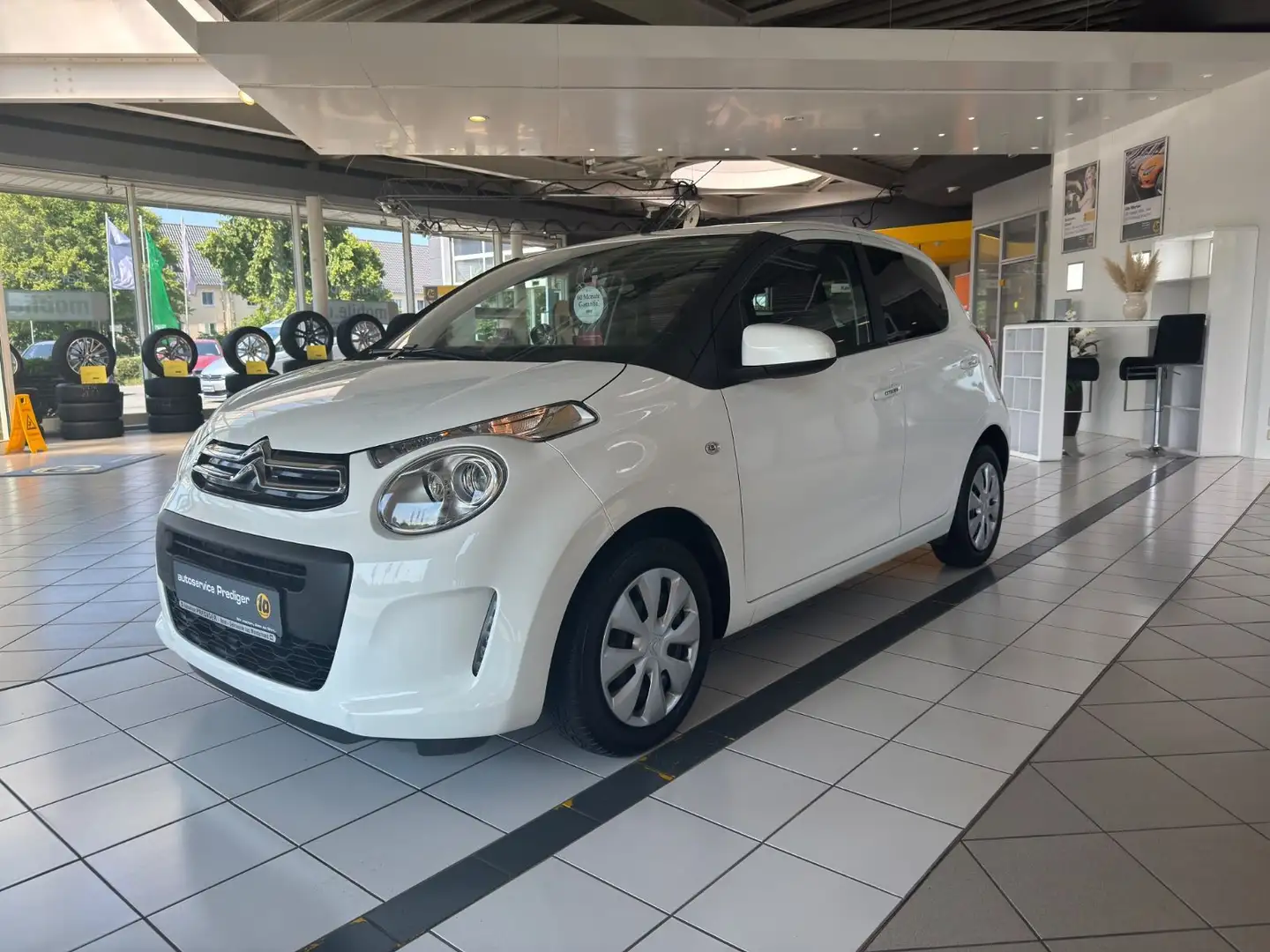 Citroen C1 Feel+NAVI+PDC+TEMPOMAT+SITZHEIZUNG* Blanc - 2