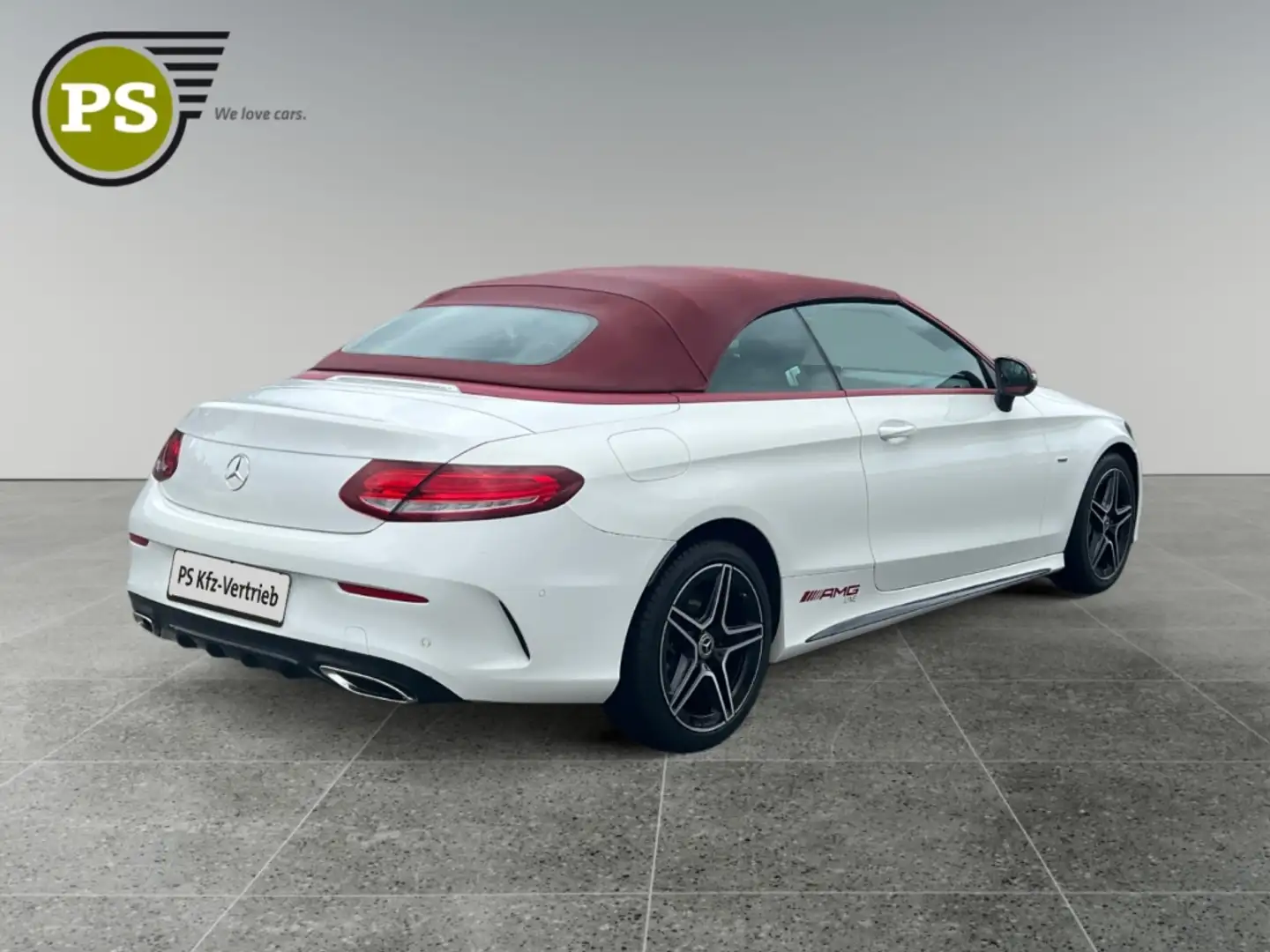 Mercedes-Benz C 200 CGI Cabrio Night Edition AMG Navi Kamera  Sportpak Alb - 2