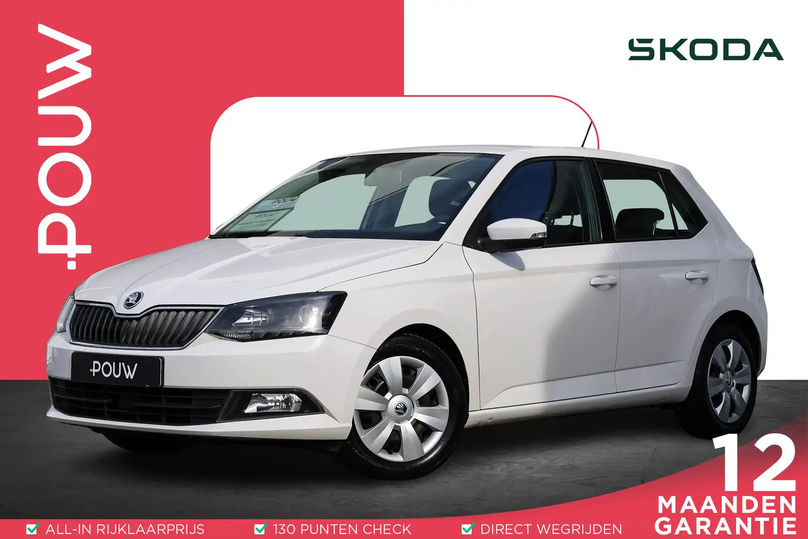 Skoda Fabia 1.4 TDI 90pk Ambition | Cruise Control | Bluetooth Blanc - 1