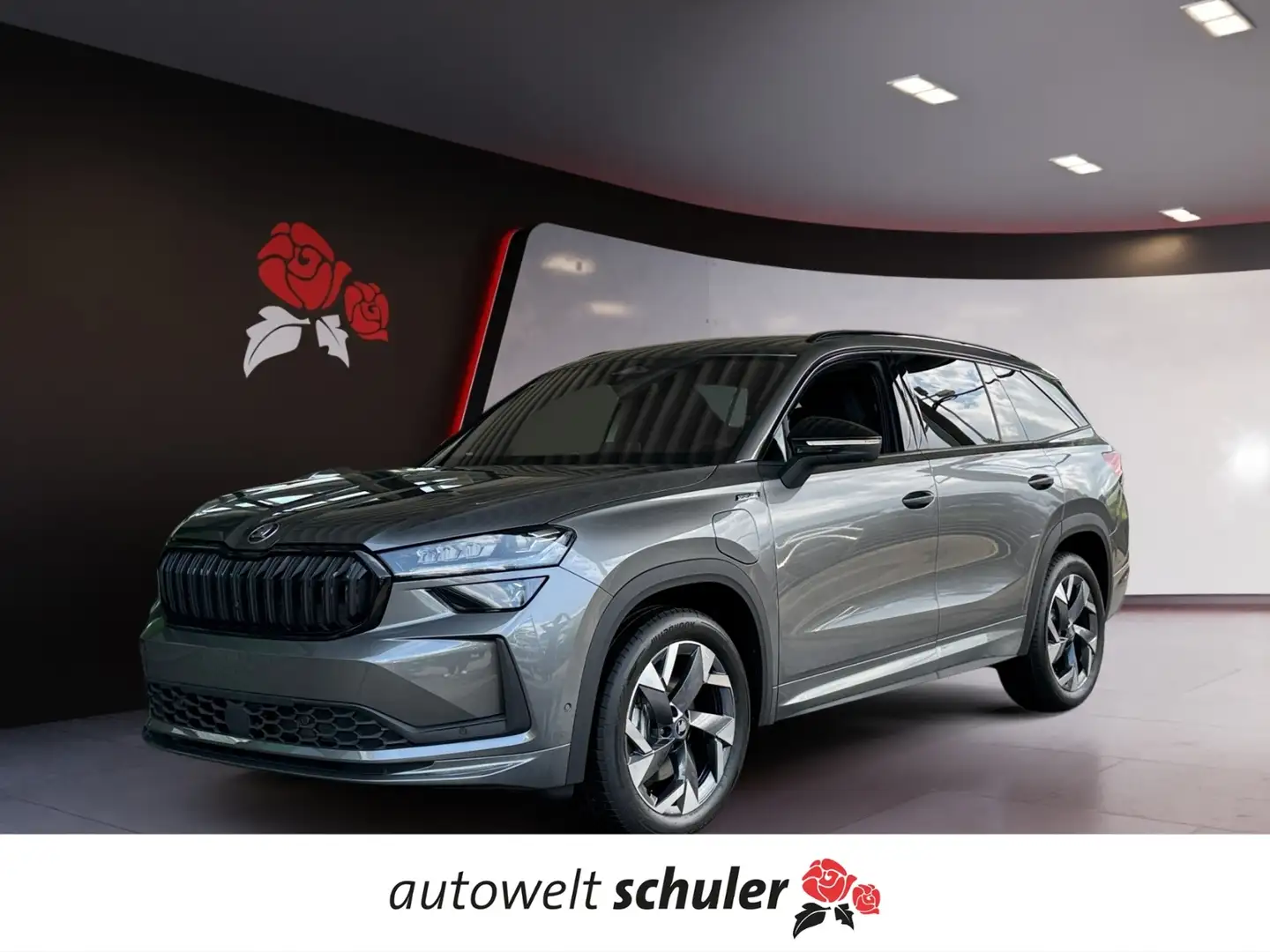 Skoda Kodiaq 1.5 TSI iV Sportline 360Kamera Navi AHK Grijs - 1