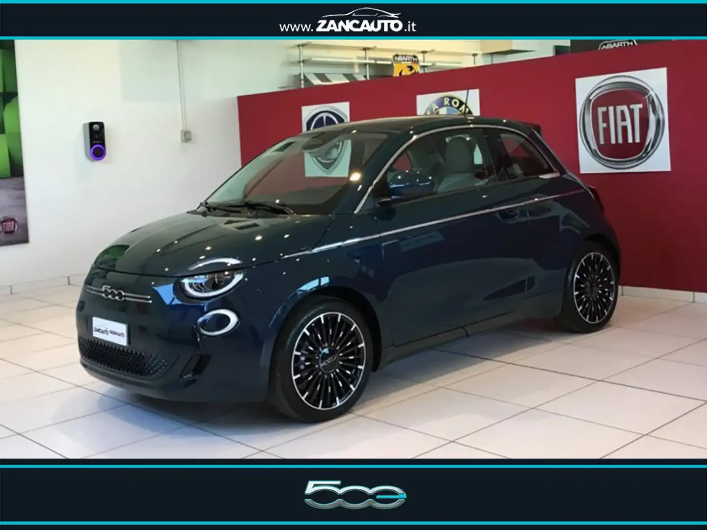 Fiat 500e La Prima Berlina 42 kWh Niebieski - 1