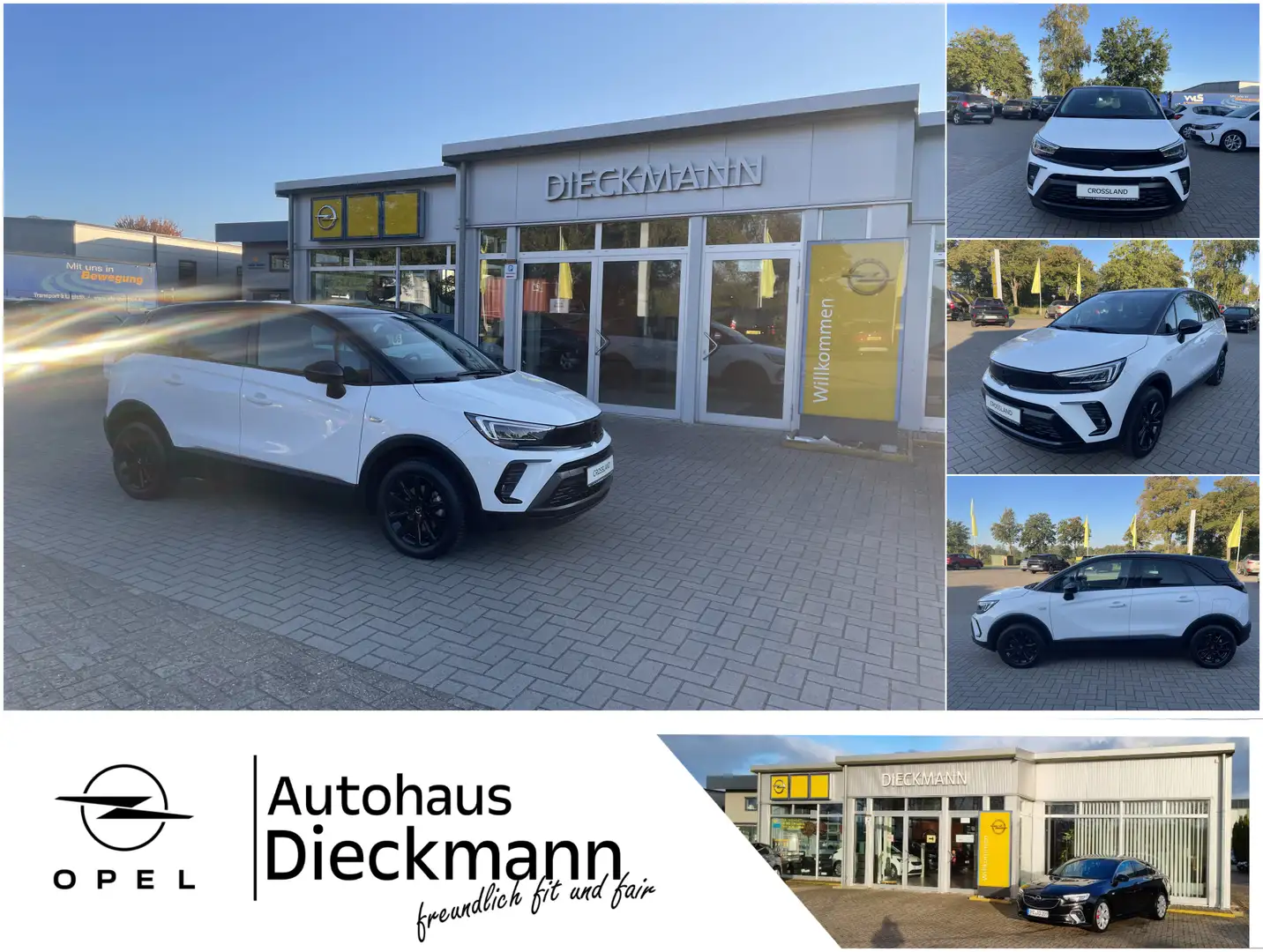 Opel Crossland Elegance Navi SHZ AHK RFK LED Allwetter Weiß - 1