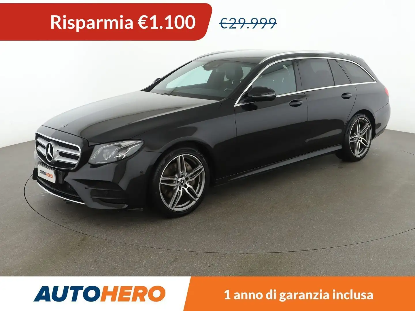 Mercedes-Benz E 220 E 220 d Sport Business S.W. Auto 4Matic Nero - 1
