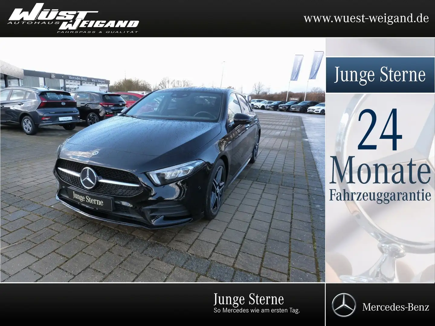 Mercedes-Benz A 180 Limousine AMG Night LED+Towi+Head Up+Sound Schwarz - 1