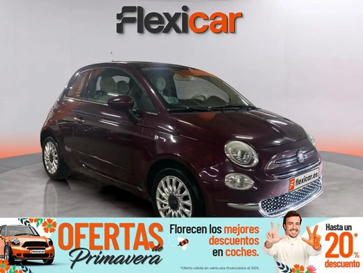 Fiat 500 0.9 Lounge Burdeos - 1