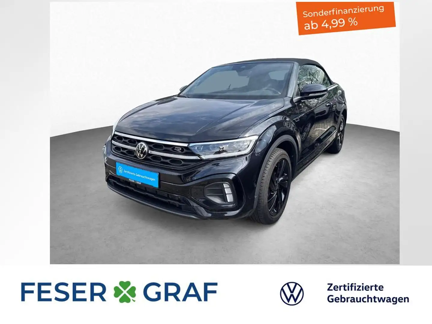 Volkswagen T-Roc Cabriolet R-Line 1.5 TSI 7-DSG LEDER KAMERA Schwarz - 1