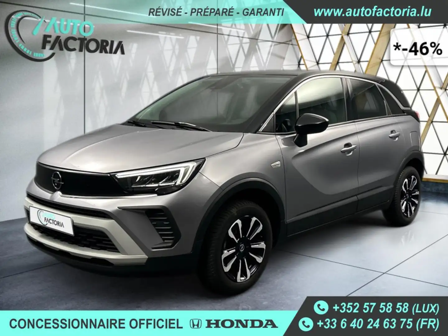 Opel Crossland X -46% 1.2 TURBO 130CV+MIRRORLINK+OPTIONS Gris - 1