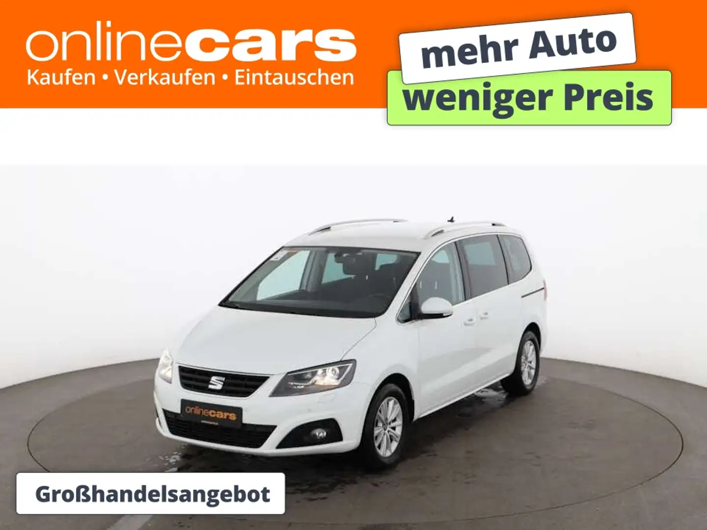 SEAT Alhambra 2.0 TDI Style 7-SITZER XENON NAVI R-CAM Weiß - 1