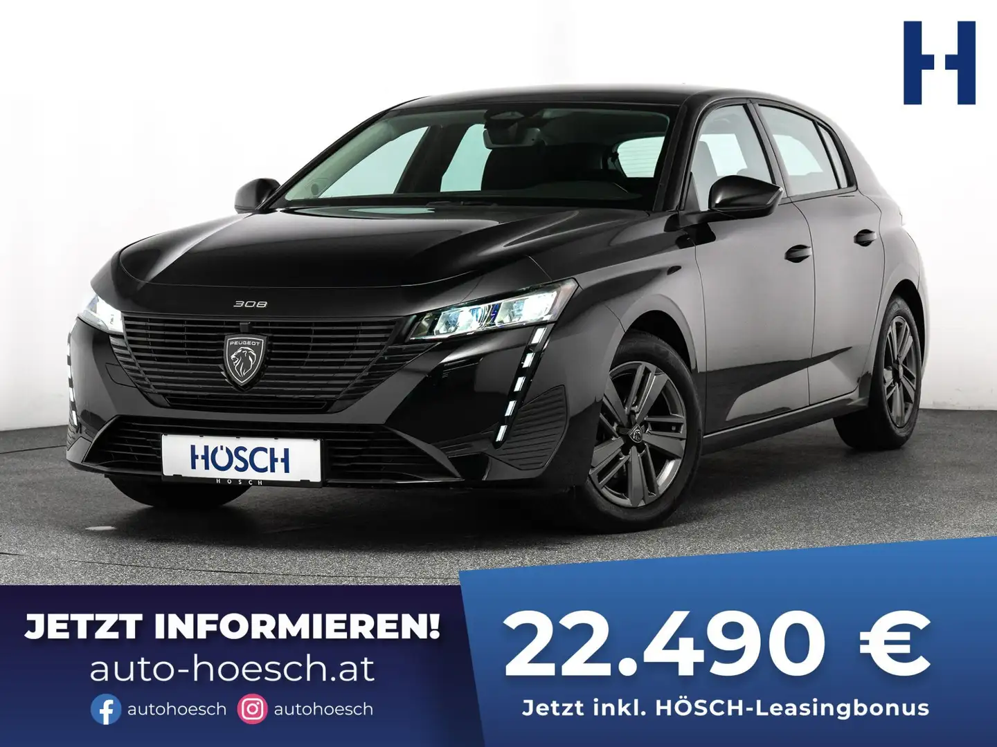 Peugeot 308 PureTech 130 Aut. Active TOP-SCHNÄPPCHEN ++ Schwarz - 1