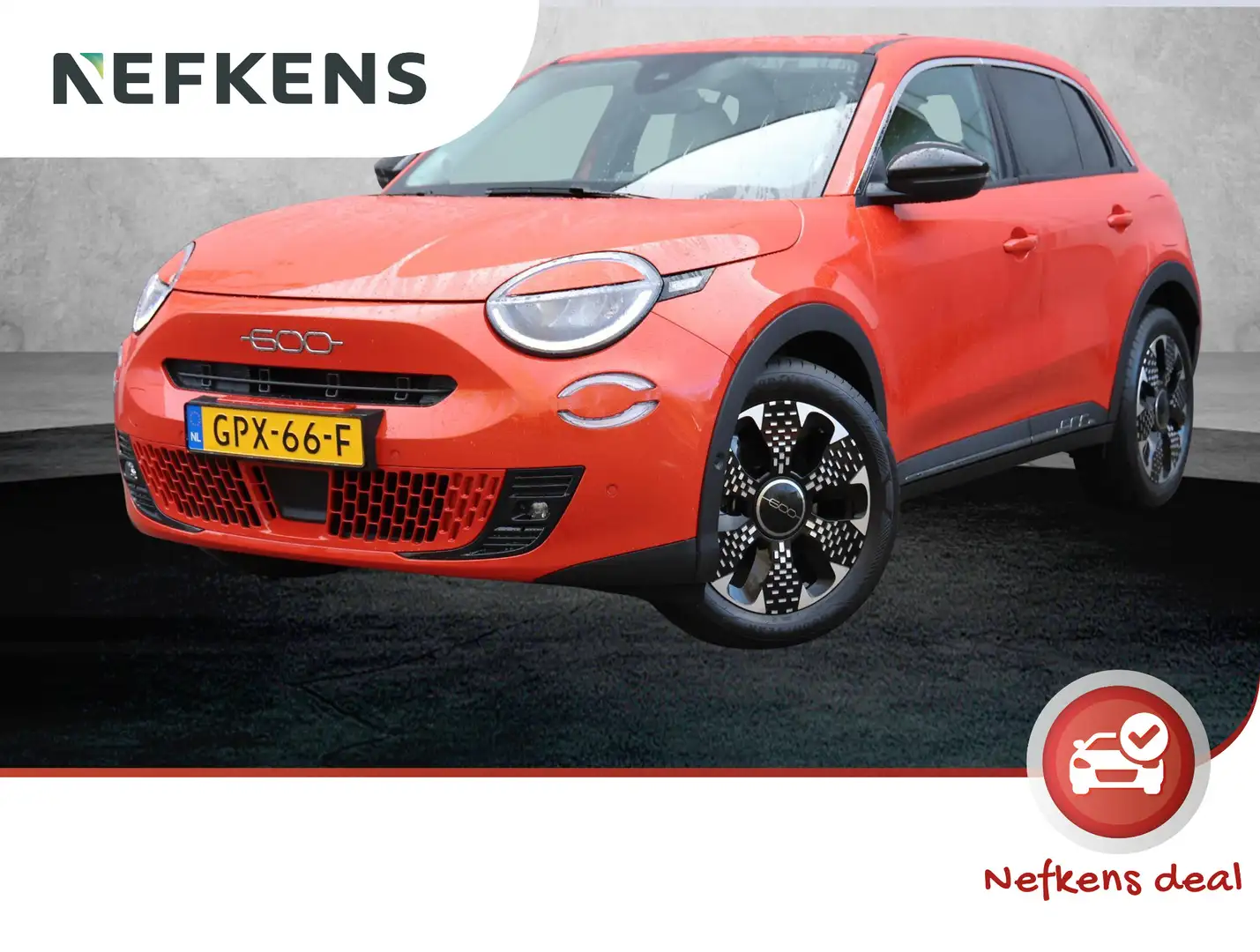 Fiat 600e La Prima 54 kWh Lederen bekleding | Navigatie | Ap narančasta - 1