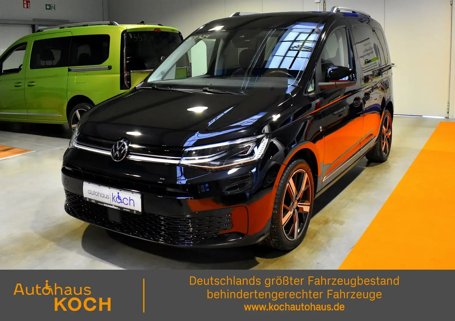 Volkswagen Caddy DSG Style (EU6d) rollstuhlgerecht Schwarz - 1