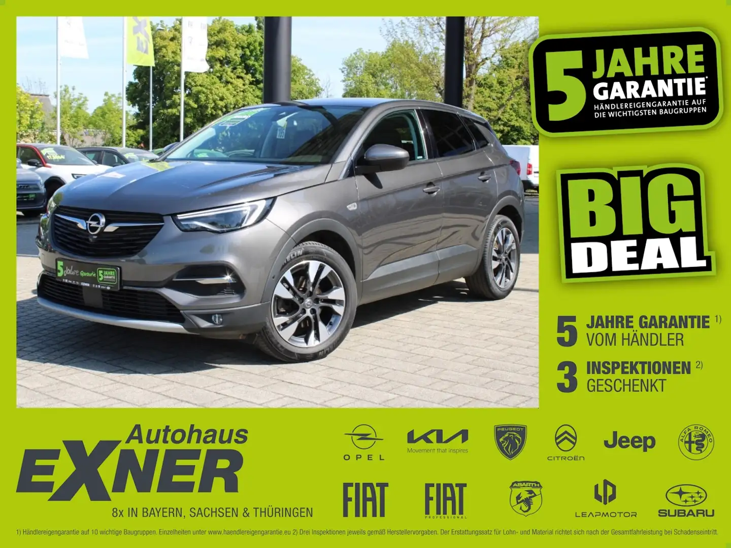 Opel Grandland X 1.2 Turbo INNOVATION LED, Navi Grijs - 1