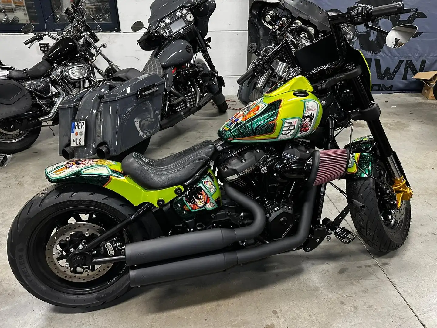 Harley-Davidson Fat Bob M8 114ci Verde - 1